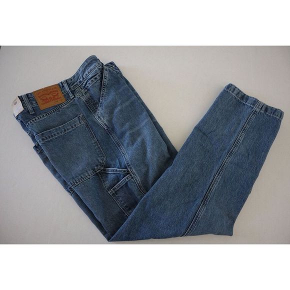 Levi's Original Men's Sz 38x32 Blue Tapered Carpenter Jeans $70 - Picture 6 of 7